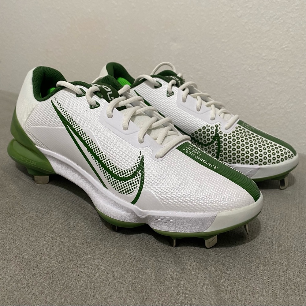 Nike Trout 7 Pro Baseball Cleats White Green